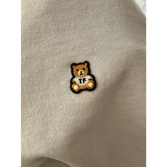 Teddy Fresh Tan Cropped 1/4 Zip Sweatshirt size Medium - Picture 4 of 9